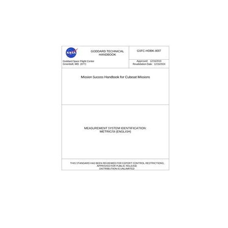 NASA GSFC-HDBK-8007