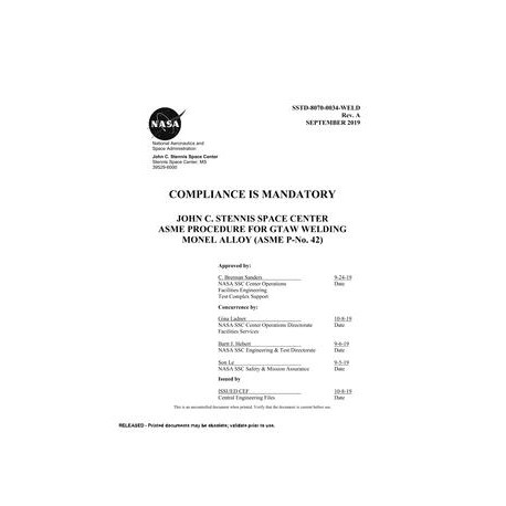 NASA SSTD-8070-0034-WELD Rev. A