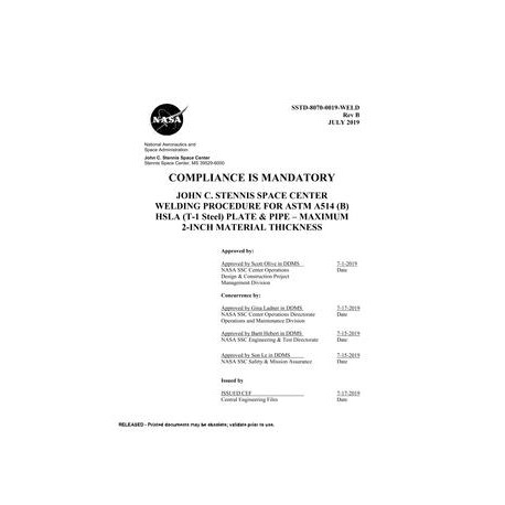 NASA SSTD-8070-0019-WELD Rev. B