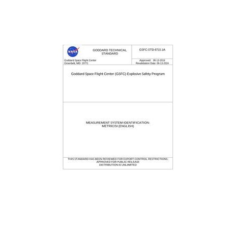 NASA GSFC-STD-8715.1 Rev.A