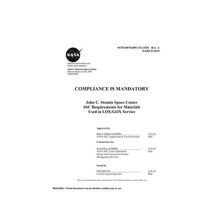 NASA SSTD-8070-0091-FLUIDS Rev. A