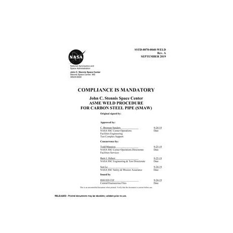 NASA SSTD-8070-0040-WELD Rev. A