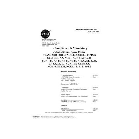 NASA SSTD-8070-0047-PIPE Rev. C