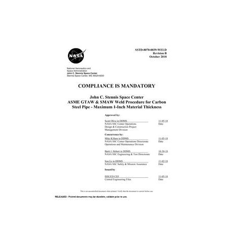 NASA SSTD-8070-0039-WELD Rev. B