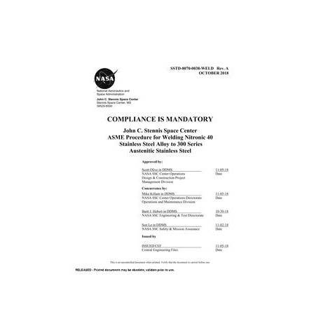 NASA SSTD-8070-0038-WELD Rev. A