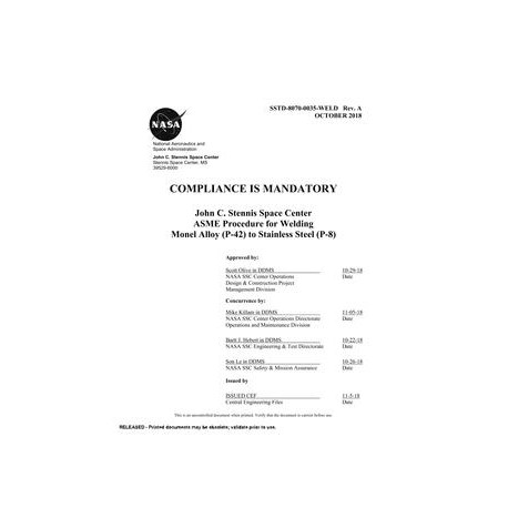 NASA SSTD-8070-0035-WELD Rev. A