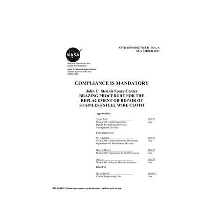 NASA SSTD-8070-0042-WELD Rev. A