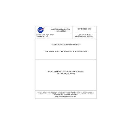 NASA GSFC-HDBK-8005