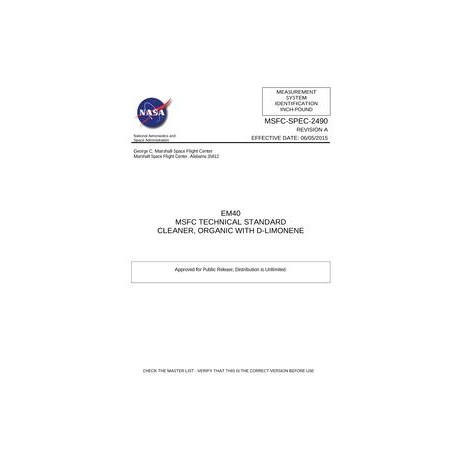 NASA MSFC-SPEC-2490 Rev. A