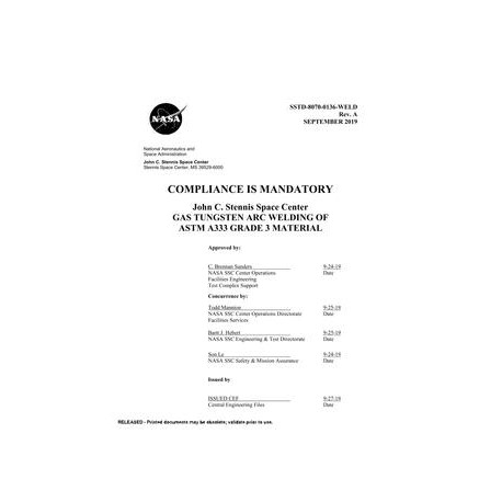 NASA SSTD-8070-0136-WELD Rev. A