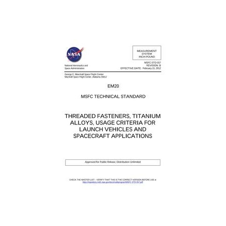 NASA MSFC-STD-557 Rev. B