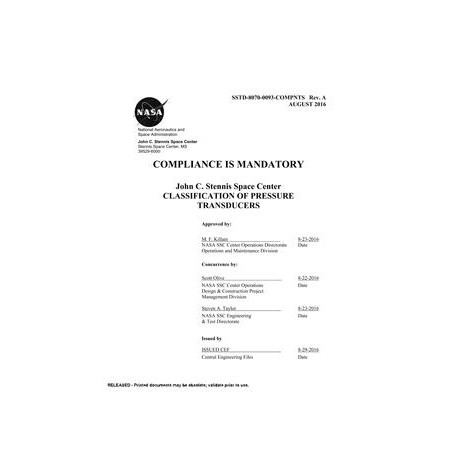 NASA SSTD-8070-0093-COMPNTS Rev. A