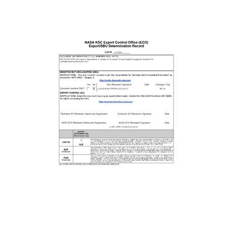 NASA KSC-STD-Z-0009 Rev. C w/ Amendment 1