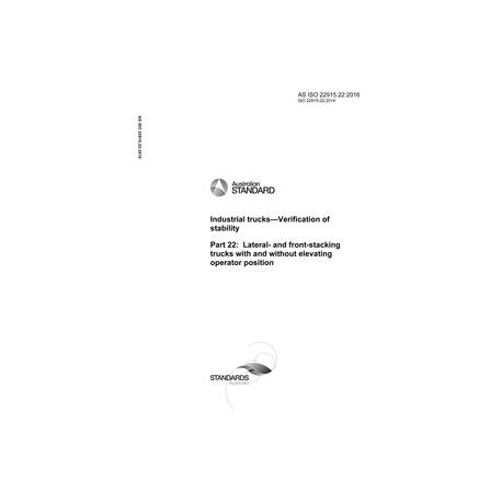 AS ISO 22915.22:2016