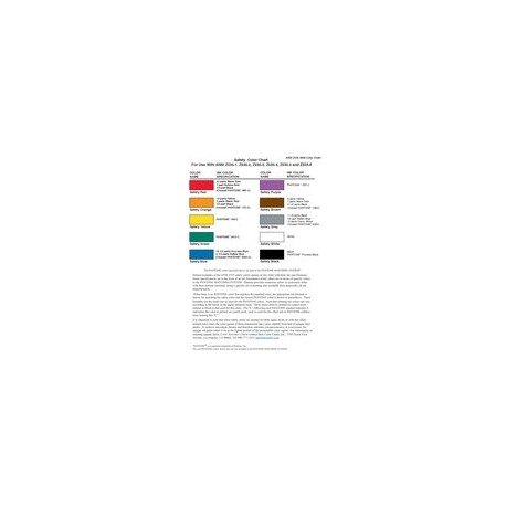 NEMA Z535 Color Chart