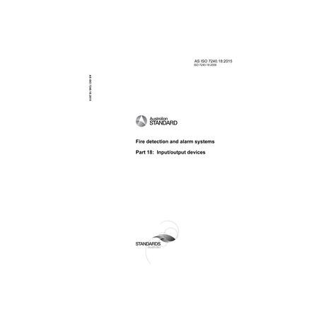 AS ISO 7240.18:2015