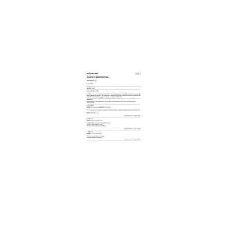 NZS 3109:1997A1