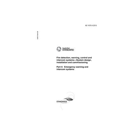 AS 1670.4:2015 [ Superseded ]