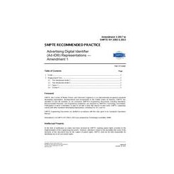 SMPTE RP 2092-1:2015 Amendment 1:2017