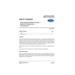 SMPTE ST 2067-5:2013 Amendment 1:2016