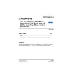SMPTE ST 2036-3:2012 Amendment 1