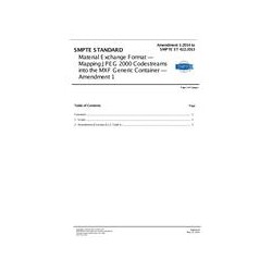 SMPTE ST 422:2013 Amendment 1:2014