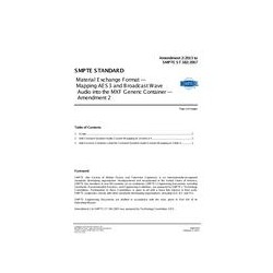 SMPTE 382M-2007 Amendment 2:2013