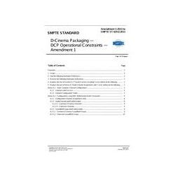 SMPTE ST 429-2:2011 Amendment 1:2013