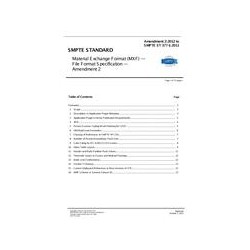 SMPTE ST 377-1:2011 Amendment 2:2012