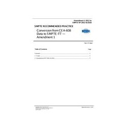 SMPTE RP 2052-10:2012 Amendment 1:2012