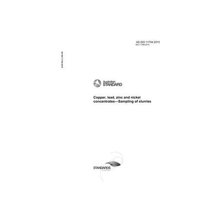 AS ISO 11794:2015