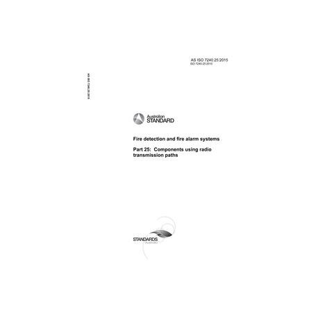 AS ISO 7240.25:2015