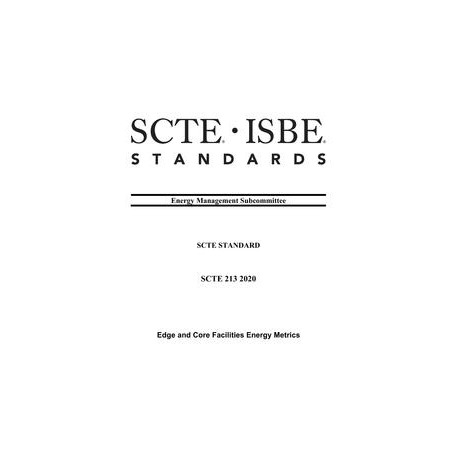SCTE 213 2020