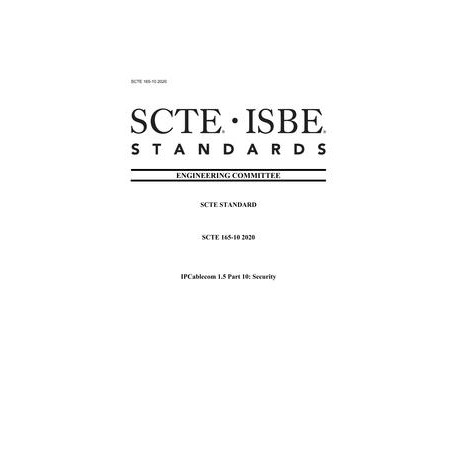 SCTE 165-10 2020