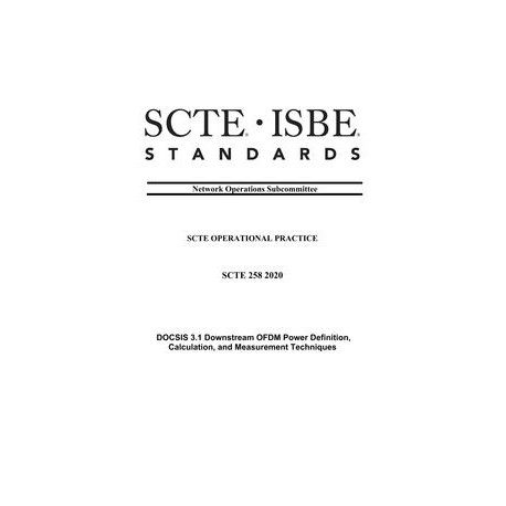 SCTE 258 2020