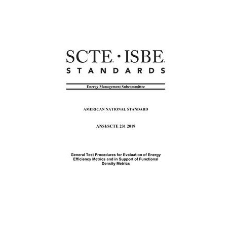 SCTE 231 2019