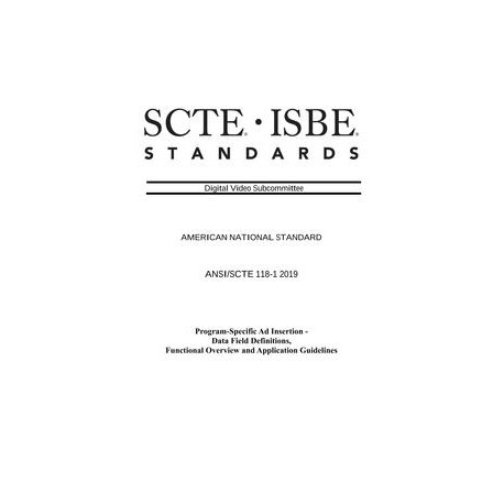 SCTE 118-1 2019