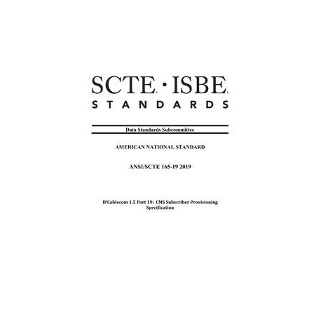 SCTE 165-19 2019