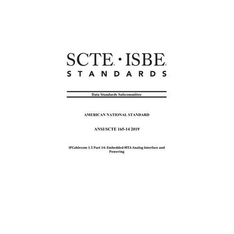 SCTE 165-14 2019