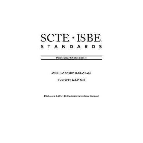 SCTE 165-13 2019
