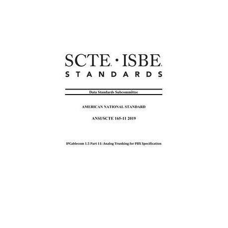 SCTE 165-11 2019