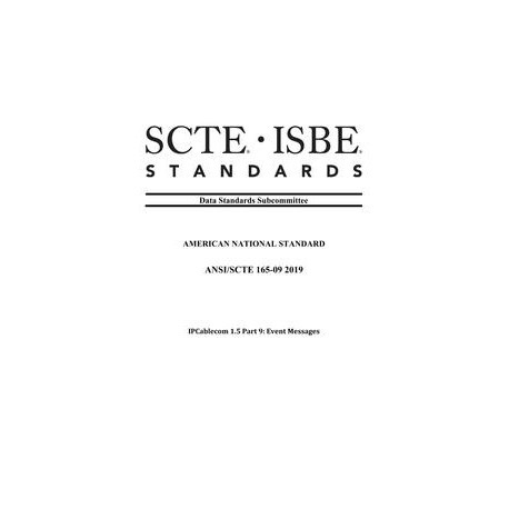 SCTE 165-09 2019