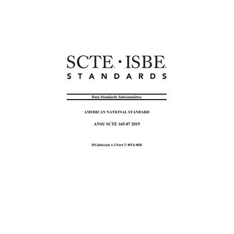 SCTE 165-07 2019