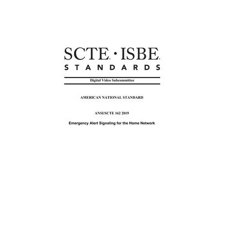 SCTE 162 2019