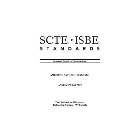SCTE 149 2019
