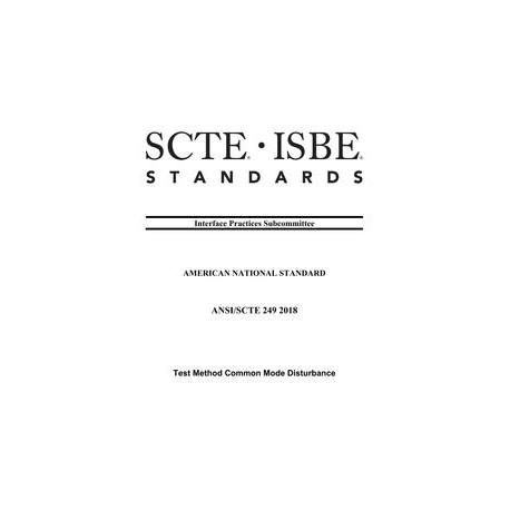 SCTE 249 2018