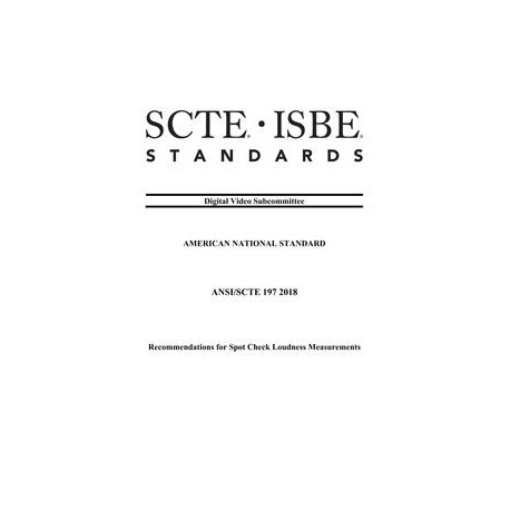 SCTE 197 2018