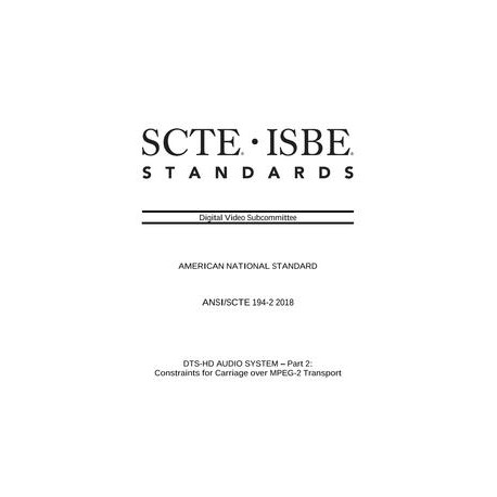 SCTE 194-2 2018