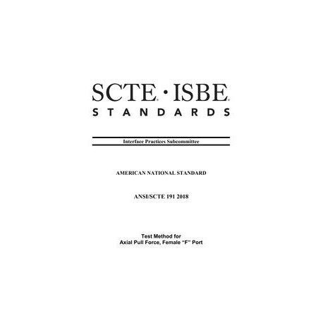 SCTE 191 2018
