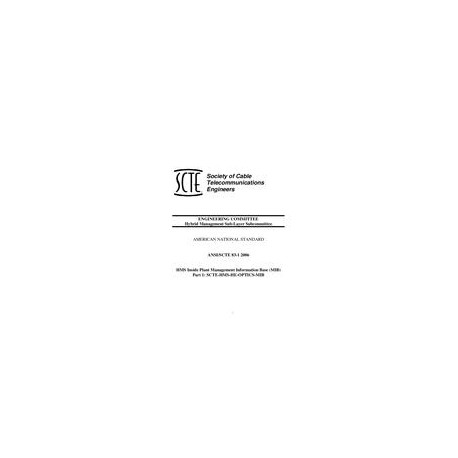 SCTE 83-1 2006